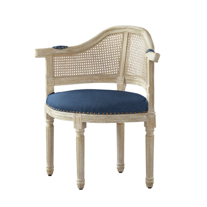 24" Beige Linen Arm Chair