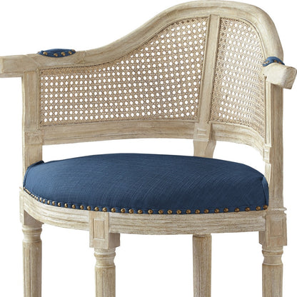 24" Beige Linen Arm Chair