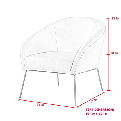 31" Blush And Gold Velvet Barrel Chair