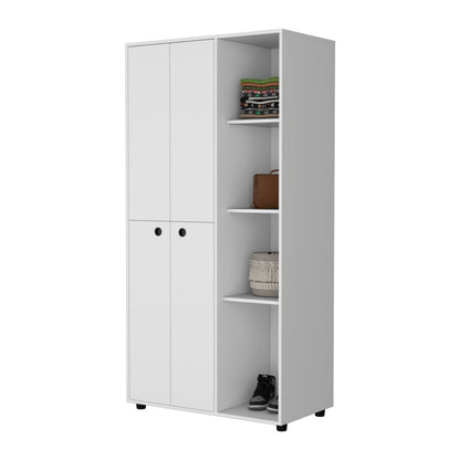 35" White Wood Single Drawer Dresser