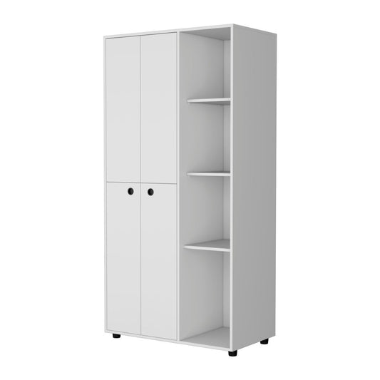 35" White Wood Single Drawer Dresser
