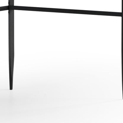 43" Gray and Black Writing Desk