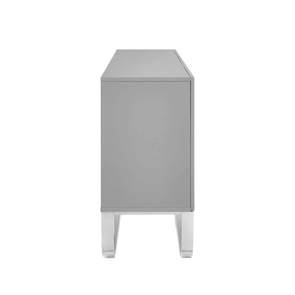 71" Gray Sideboard with Three Doors