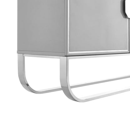 71" Gray Sideboard with Three Doors