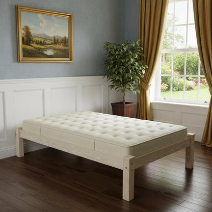 Natural Solid Wood Twin Bed Frame