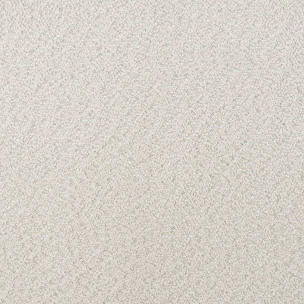 Ivory Solid Wood And Boucle Queen Bed Frame