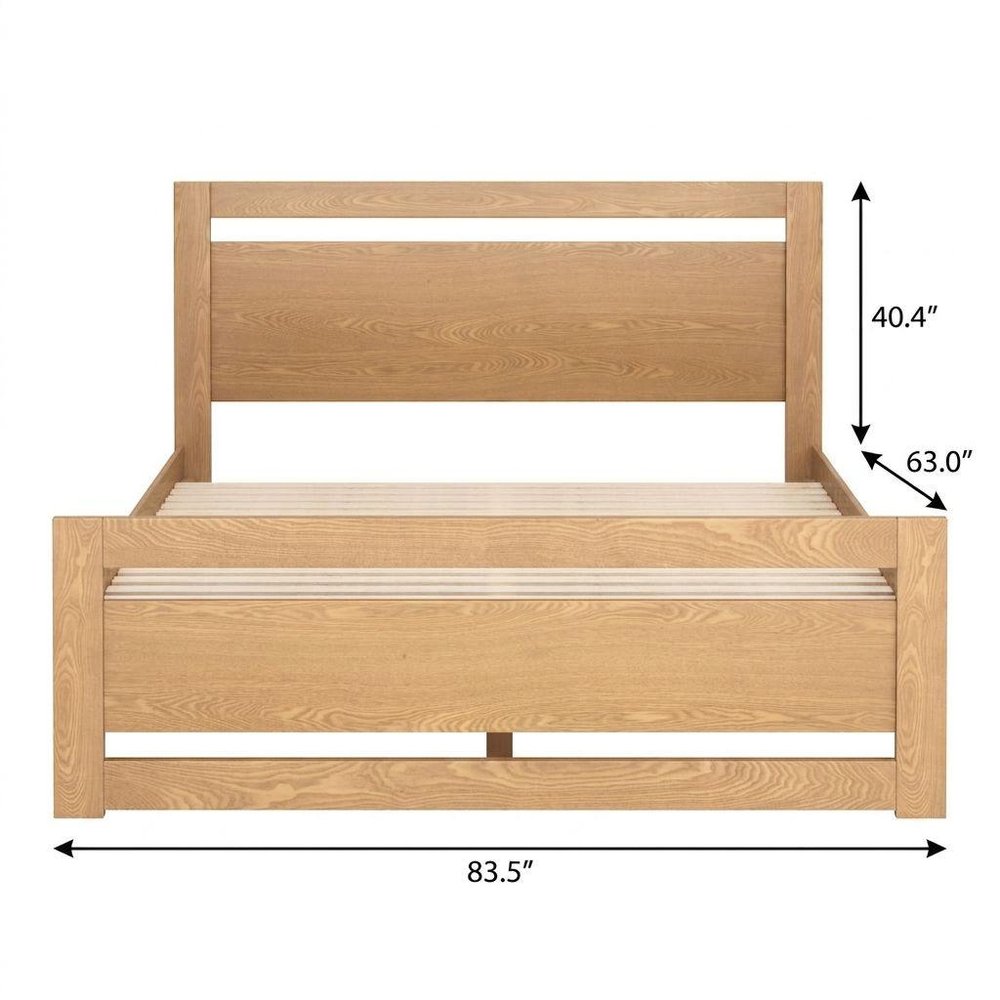 Black Wood Queen Bed Frame