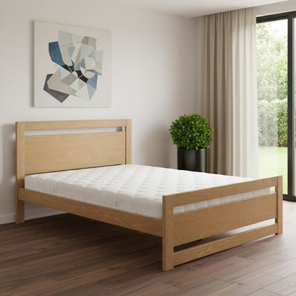 Natural Wood Queen Bed Frame