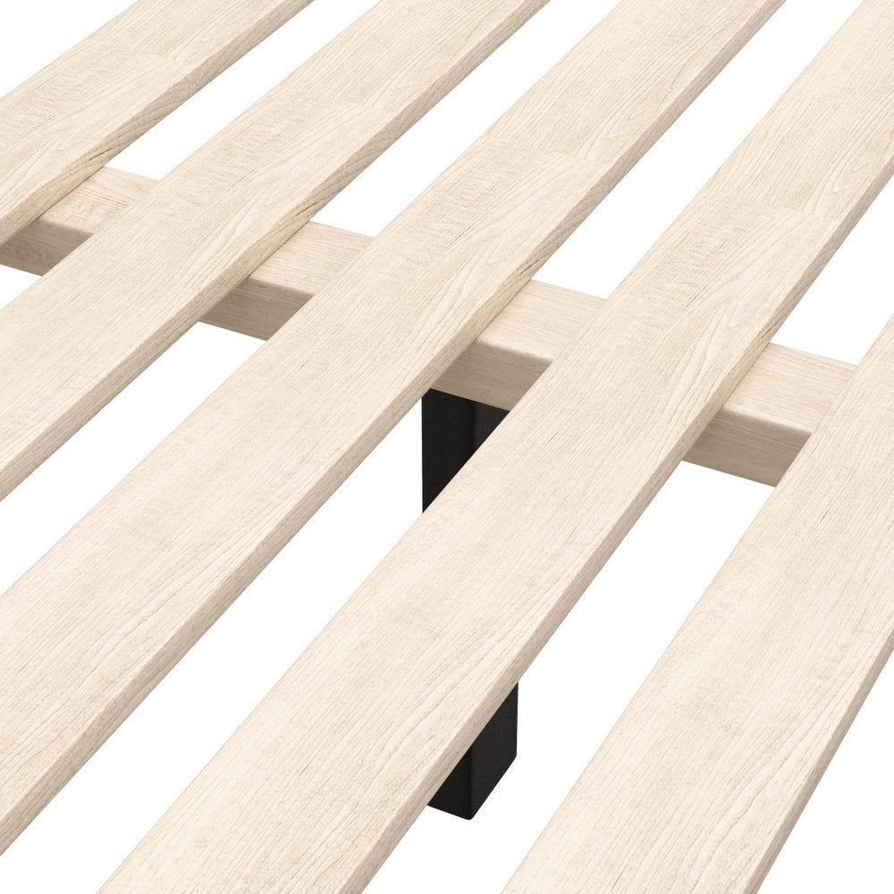 Natural Wood Queen Bed Frame