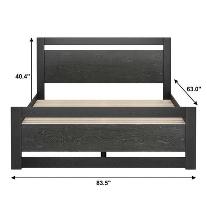 Natural Wood Queen Bed Frame