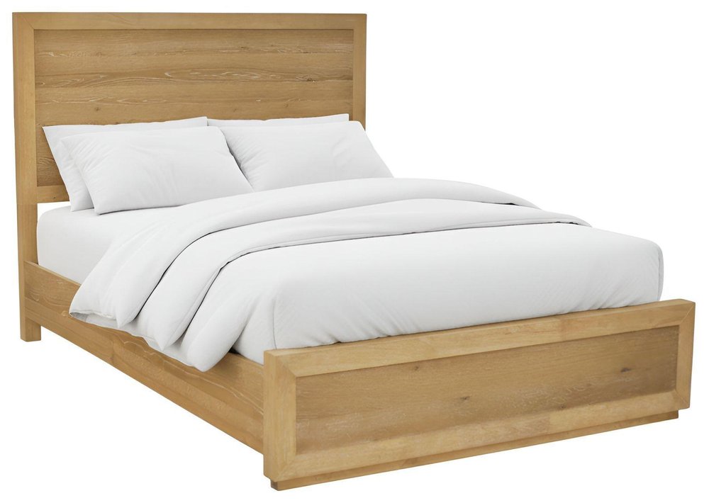Oak Wood Queen Bed Frame