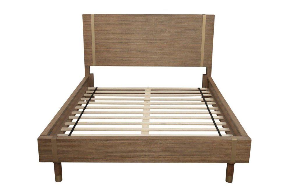 Natural Wood Full Bed Frame
