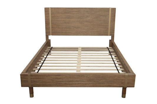 Natural Wood Full Bed Frame