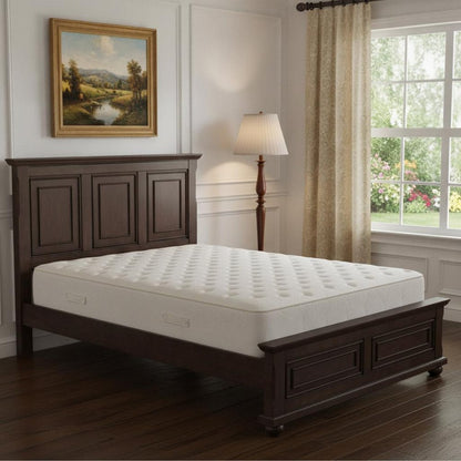 Brown Solid Wood Queen Bed Frame