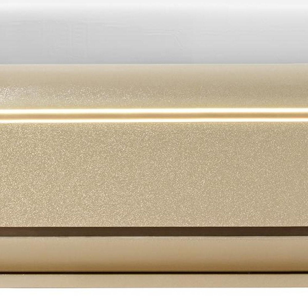 Gold Wood Lighted Queen Bed Frame
