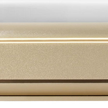 Gold Wood Lighted Queen Bed Frame