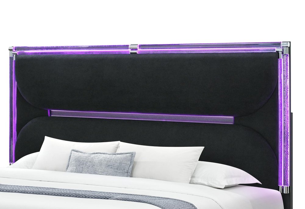 Black Wood Queen Bed Frame