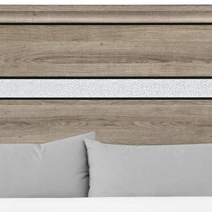 Brown Wood King Bed Frame With Drawers