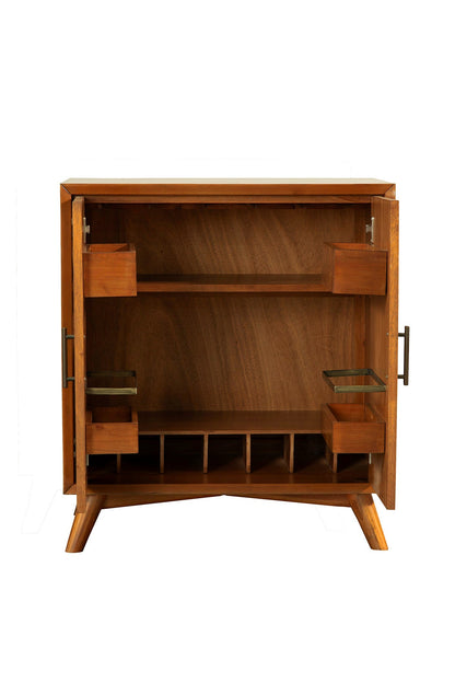 Flynn Small Bar Cabinet, Cherry Acorn