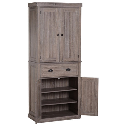 Farmhouse 6ft Kitchen / Bathroom Storage Pantry Drawer Cabinet Wood Grain