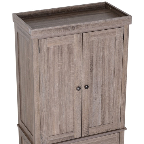 Farmhouse 6ft Kitchen / Bathroom Storage Pantry Drawer Cabinet Wood Grain