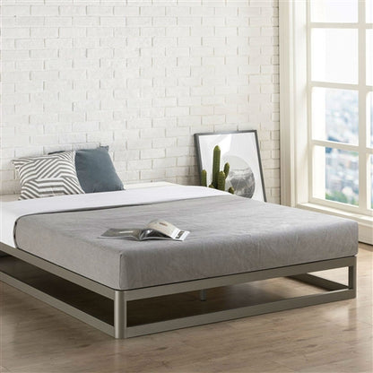 Heavy Duty Modern Low Profile Metal Platform Bed Frame