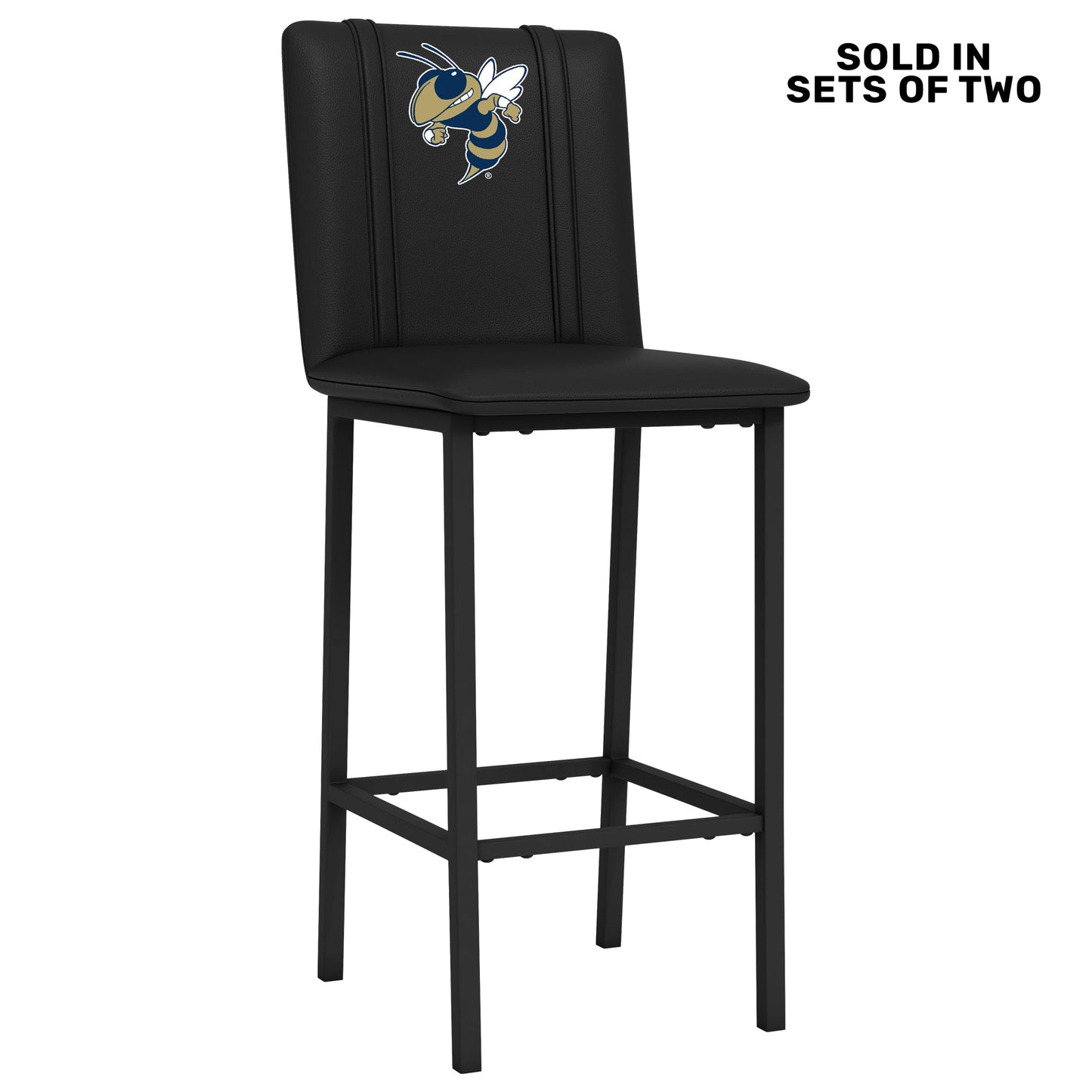 Bar Stool 500 with Georgia Tech Yellow Jackets Alternate Buzz Logo Set of 2