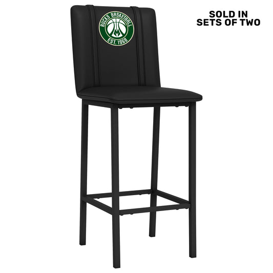 Bar Stool 500 with Milwaukee Bucks Secondary Logo Set of 2