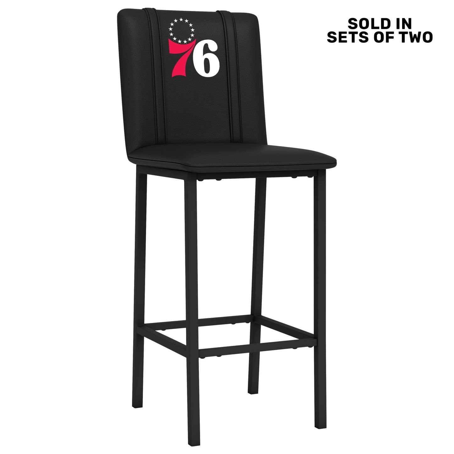 Bar Stool 500 with Philadelphia 76ers Secondary Set of 2
