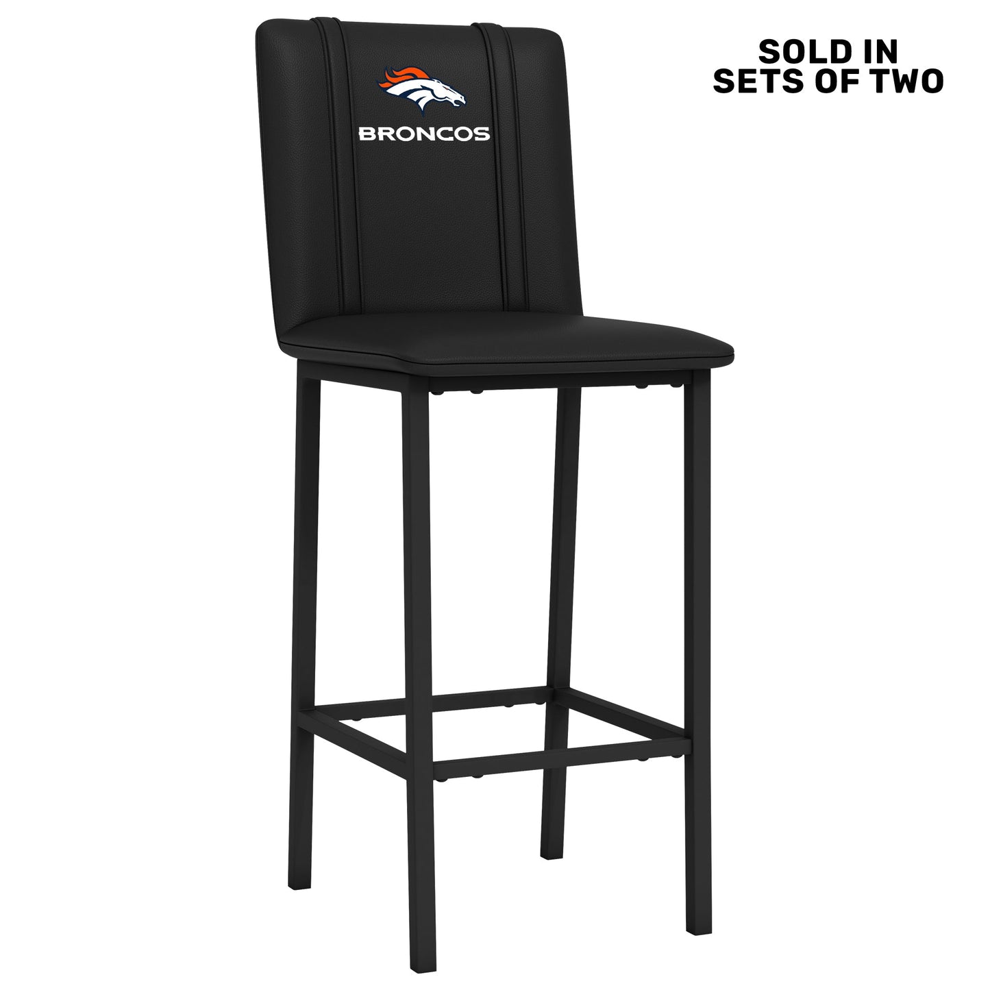 Bar Stool 500 with Denver Broncos Secondary Logo Set of 2