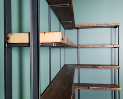 Wall Mount 5 Shelf Unit: 58" H