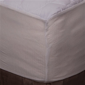 King size Plush Bamboo Baffle Box Stitch Mattress Pad / Topper