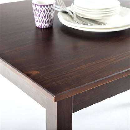 Classic 45 x 28 inch Wooden Dining Table in Espresso Finish