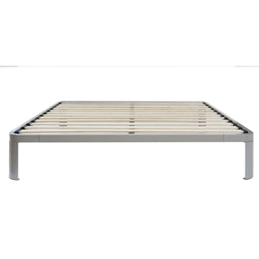 Luna Metal Platform Bed Frame with Wood Slats