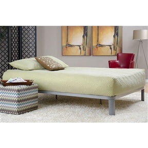 Luna Metal Platform Bed Frame with Wood Slats