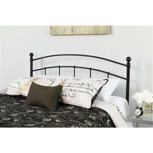 Contemporary Classic Headboard in Black Metal Finish