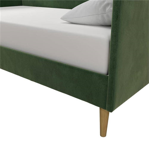 Twin size Modern Green Velvet Upholstered Daybed