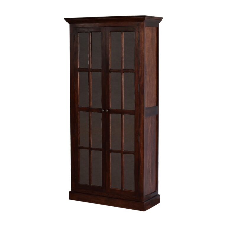 Tall Cherry Glazed Cabinet