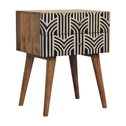 Edessa Bone Inlay Bedside