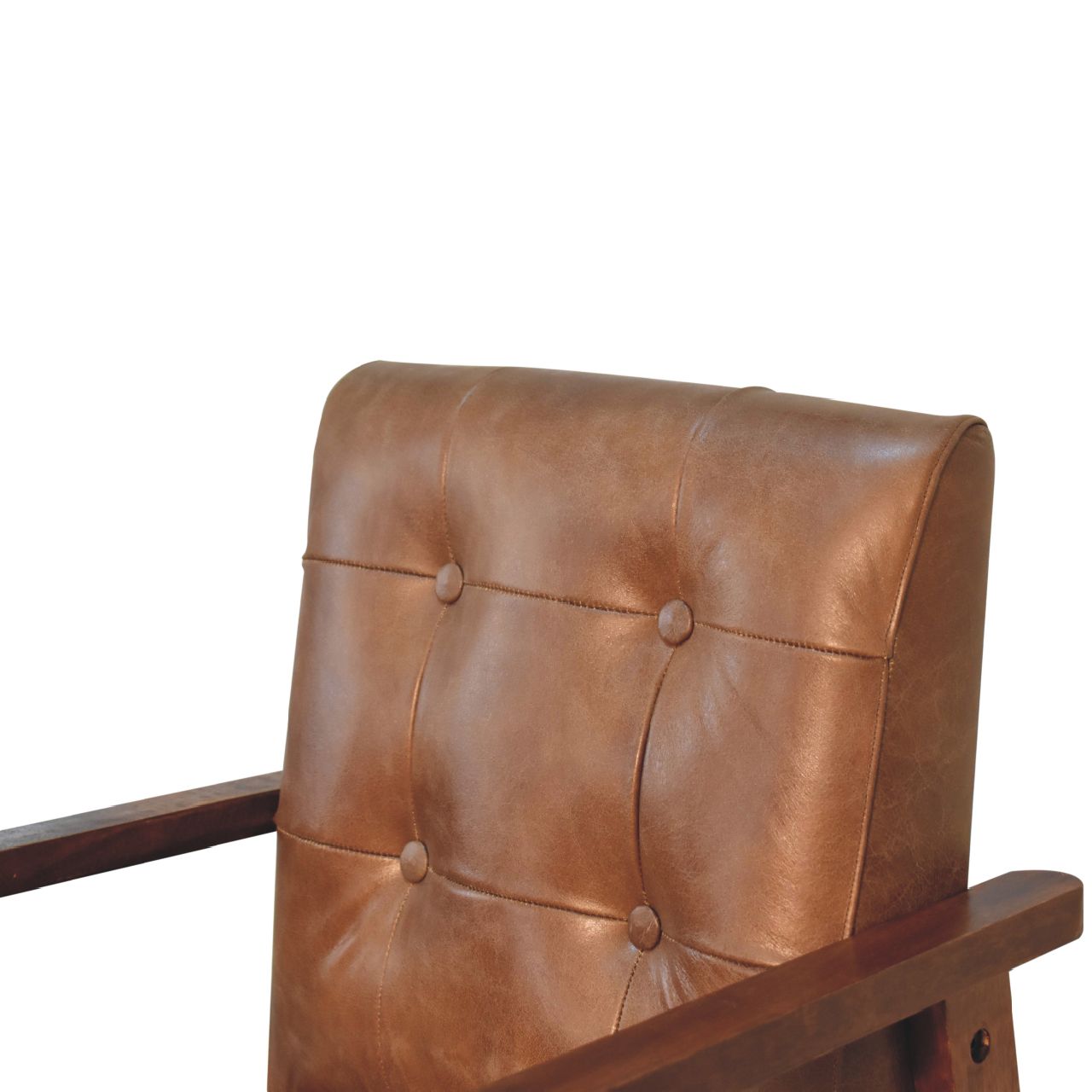 Brown Buffalo Leather Chair