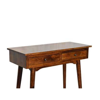 Chestnut Hallway 2 Drawer Console Table