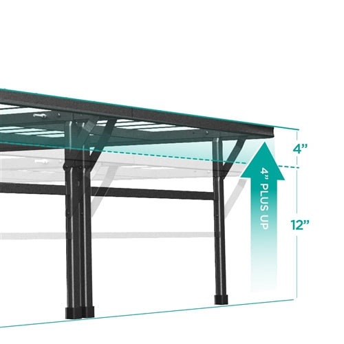 18-inch High Rise Metal Platform Bed Frame