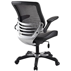 Modern Black Mesh Back Ergonomic Office Chair with Flip-up Arms