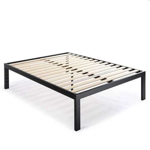 18 Inch Easy Assemble Metal Platform Bed Frame Wooden Slats