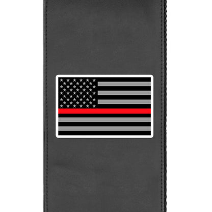 Curve Task Chair with Red Line Flag Logo Panel