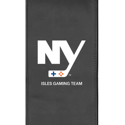 Curve Task Chair with Isles Gaming Team with Text Logo