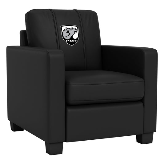 Dyno Stationary Club Chair with  Professional Bull Riders Bull Head Shield Logo