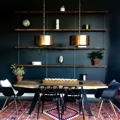 Wall Mounted Shelving Unit: 5 Shelf: 72"H