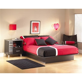 Full Size Modern Platform Bed Frame in Black Finish