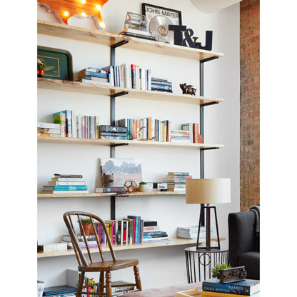 Wall Mounted Shelving Unit: 5 Shelf: 72"H